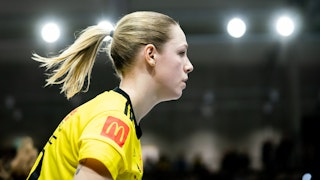 Stephanie Boberg i profil. Foto: Magnus C Lydahl